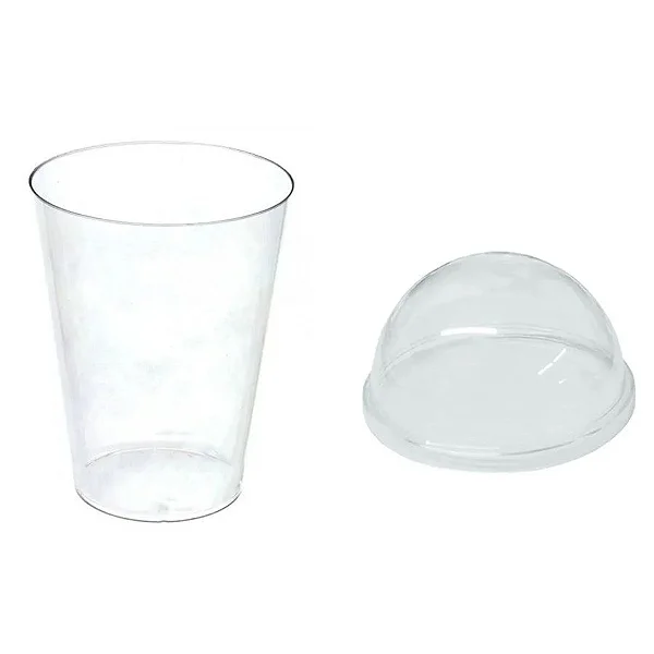 Copo Bolha 400ml C/ Tampa Transp